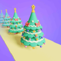 圣诞树奔跑游戏(christmas tree run)